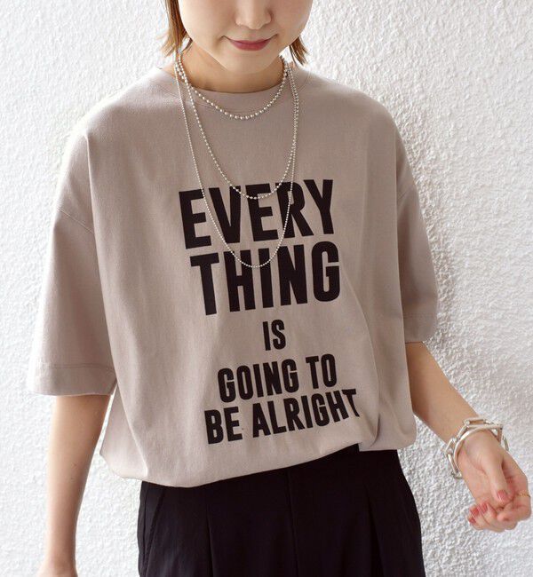 SHIPS for women「【SHIPS別注】81BRANCA:5分袖 ロゴ TEE 24SS 」|Tシャツ・カットソー|