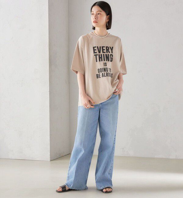 SHIPS for women「【SHIPS別注】81BRANCA:5分袖 ロゴ TEE 24SS 」|Tシャツ・カットソー|