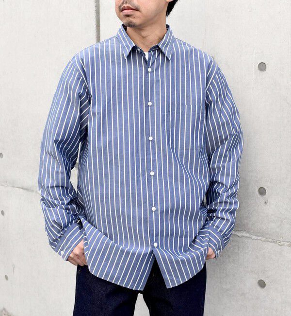 SHIPS any「SHIPS any: ストライプ / ソリッド リラックス レギュラーカラー シャツ 24SS◇」|シャツ・ブラウス|