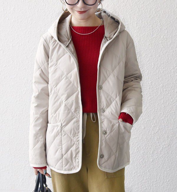 SHIPS any「【SHIPS any別注】TAION:〈手洗い可能〉パイピング フード ジャケット」|ダウン|