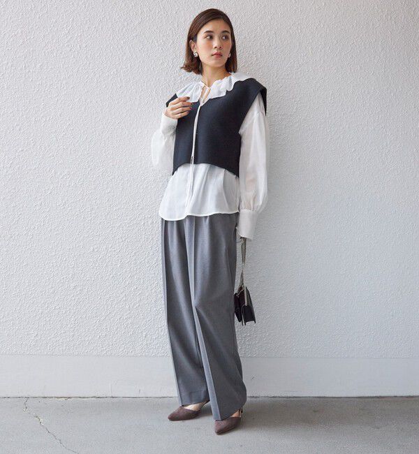 SHIPS for women「〈手洗い可能〉2タック トラウザー パンツ」|その他|