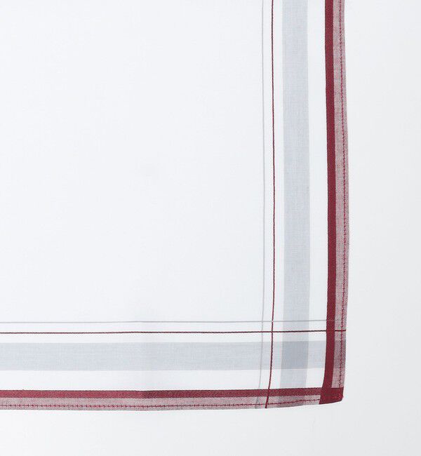 SHIPS「GRAZIINA: カラー パイピング ポケットチーフ」|ハンカチ|