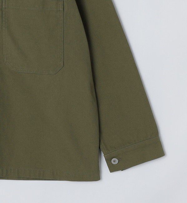 SHIPS「SHIPS: ハイツイストヤーン コットン ミリタリー シャツ アウター」|ミリタリージャケット|
