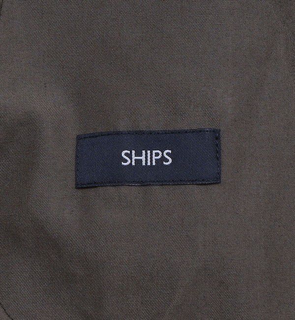 SHIPS「SHIPS: Reflax(R) ダブルクロス ワンタック ワイド パンツ」|チノ|