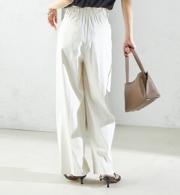 SHIPS for women「〈手洗い可能 〉ドライオックス フロント タック ストレート パンツ 25SS」|その他|