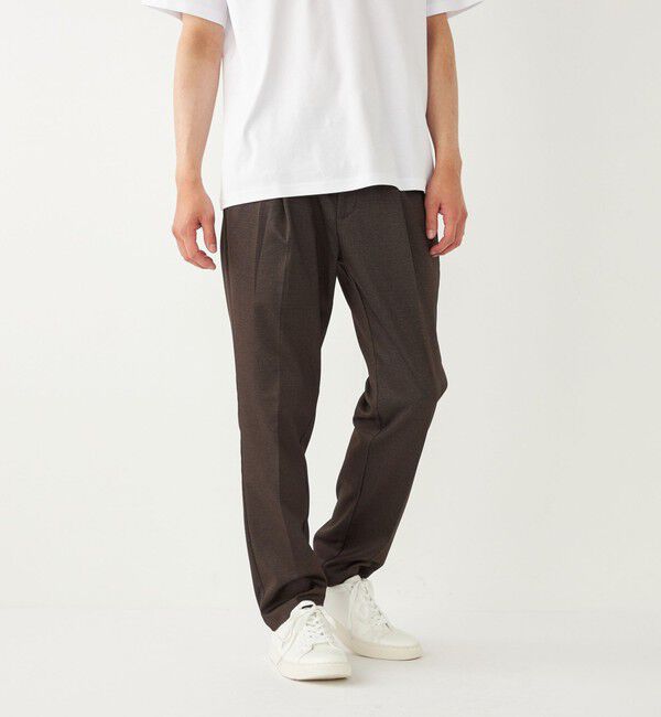 SHIPS Colors 「SHIPS Colors:〈洗濯機可能〉サークルムーバー プリント イージー スラックス」|その他|ブラウン