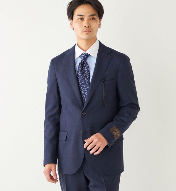 SHIPS Colors 「SHIPS Colors:CANONICO ジャケット(セットアップ対応可能)」|テーラードジャケット|ネイビー