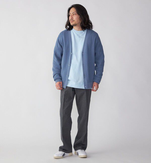 SHIPS「SHIPS: 〈手洗い可能〉12ゲージ ペーパーミックス ヤーン Vカーディガン」|カーディガン|