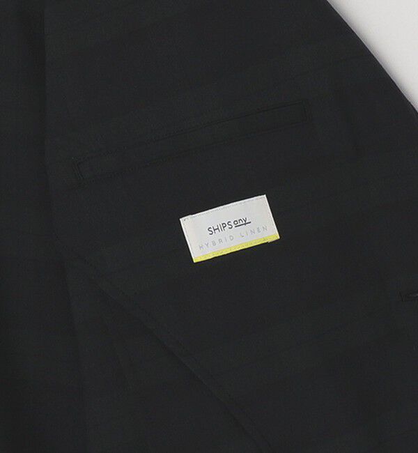 SHIPS any「SHIPS any: 〈接触冷感・遮熱等〉ハイブリッドリネン ジャケット (セットアップ対応)」|テーラードジャケット|