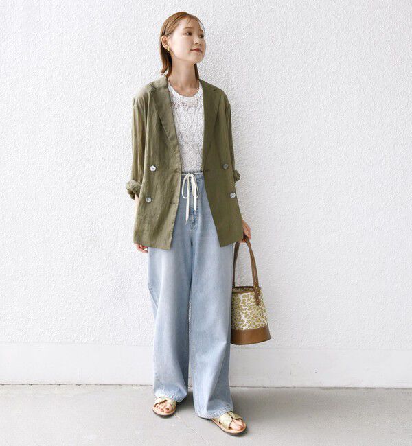 SHIPS for women「〈手洗い可能〉ラミー シアー ジャケット」|テーラードジャケット|