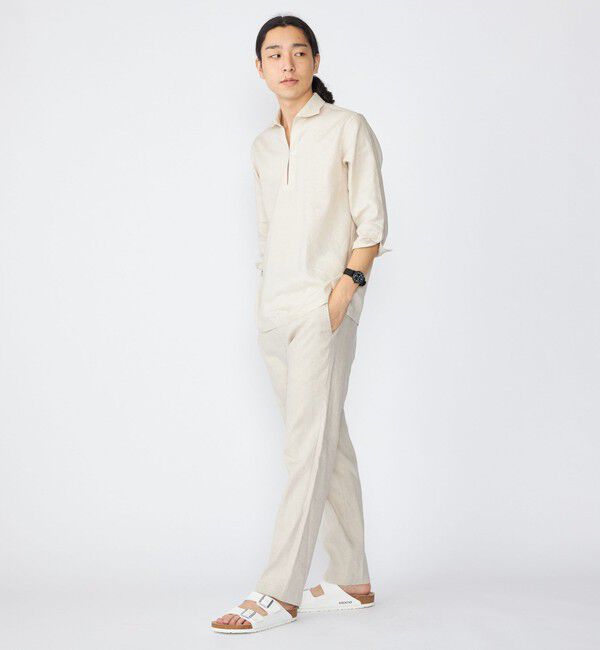 SHIPS「SHIPS: SOLOTEX(R) リネン 7スリーブ カプリシャツ」|シャツ・ブラウス|