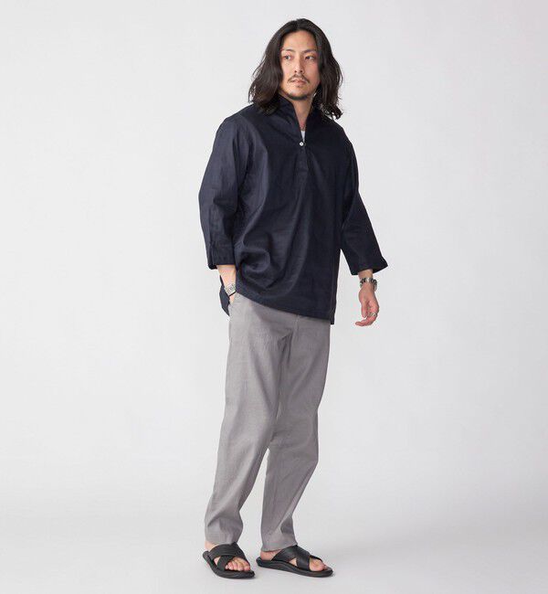 SHIPS「SHIPS: SOLOTEX(R) リネン 7スリーブ カプリシャツ」|シャツ・ブラウス|