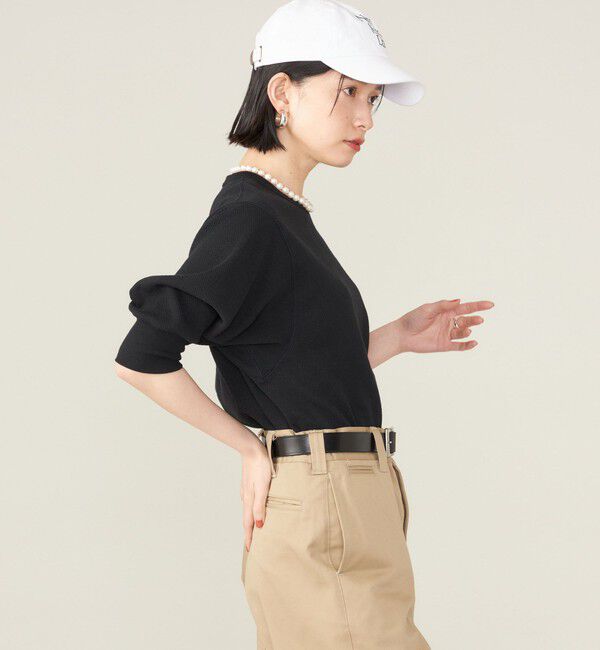 SHIPS for women「SHIPS NINE CASE:〈洗濯機可能〉ワッフル TEE ◇」|Tシャツ・カットソー|