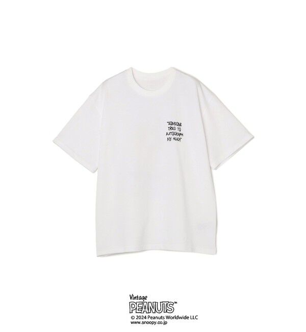SHIPS any「SHIPS any: SNOOPY コラボ カルチャー グラフィック バック プリント Tシャツ◆」|Tシャツ・カットソー|