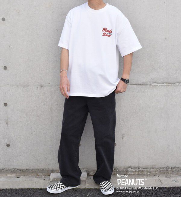 SHIPS any「SHIPS any: SNOOPY コラボ カルチャー グラフィック バック プリント Tシャツ◆」|Tシャツ・カットソー|