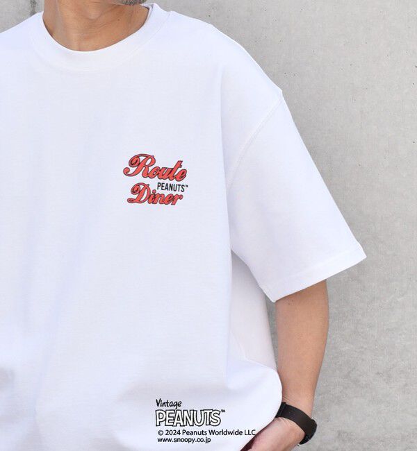 SHIPS any「SHIPS any: SNOOPY コラボ カルチャー グラフィック バック プリント Tシャツ◆」|Tシャツ・カットソー|