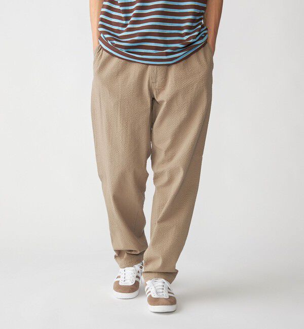 SHIPS「SHIPS: コットン シアサッカー イージーパンツ」|その他|カーキ