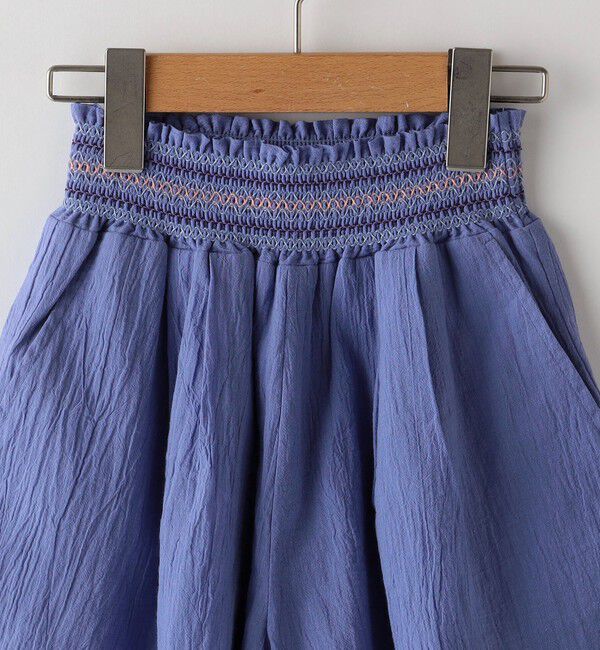 SHIPS KIDS「SHIPS KIDS:100～130cm / スモッキング キュロット」|キュロット|