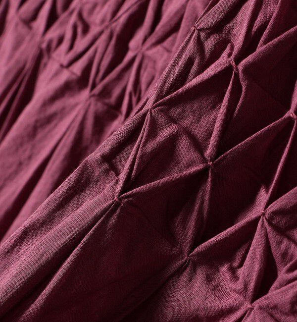 SHIPS any「《一部追加予約》【WEB限定】SHIPS any: ハンドスモッキング  コットン フレア ノースリーブ ワンピース」|ワンピース|