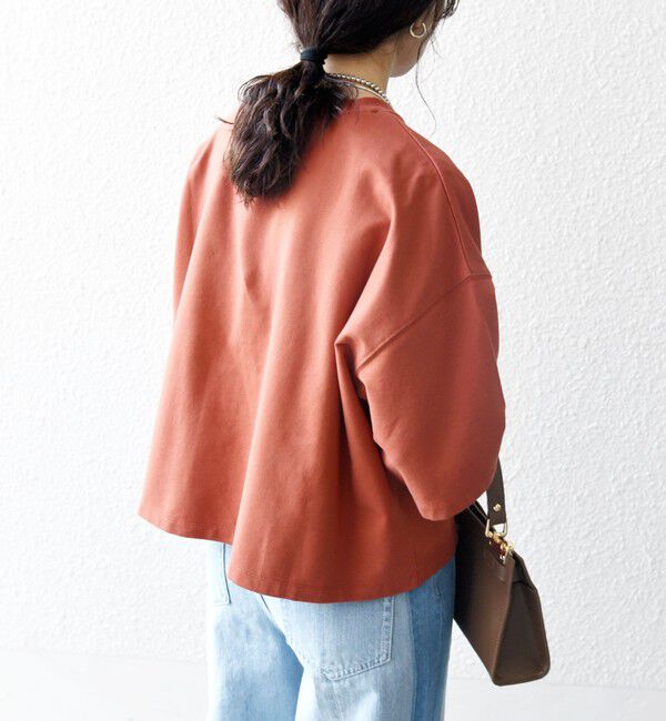 SHIPS any「《一部追加予約》【WEB限定】SHIPS any:〈洗濯機可能〉インレイ ハーフスリーブ ショートTEE」|Tシャツ・カットソー|