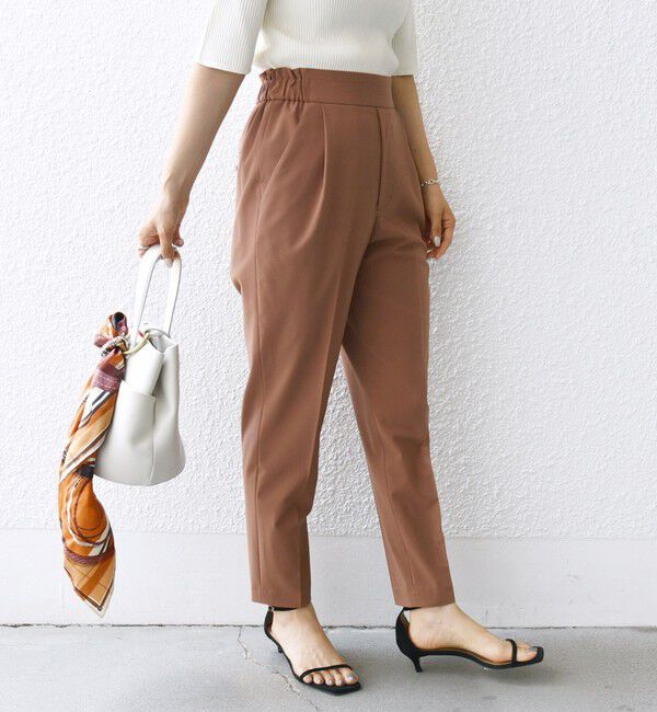 SHIPS for women「〈手洗い可能〉ストレッチ テーパード パンツ」|その他|