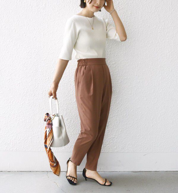 SHIPS for women「〈手洗い可能〉ストレッチ テーパード パンツ」|その他|