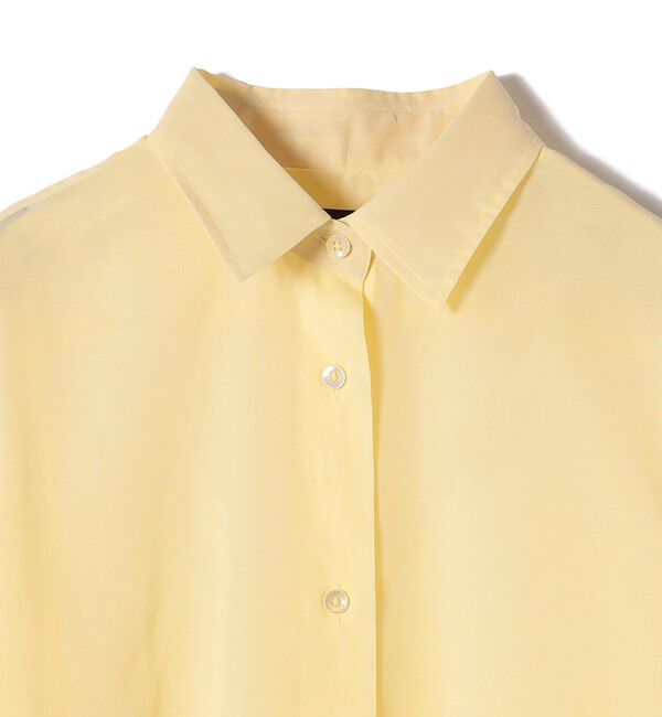 SHIPS for women「SHIPS Primary Navy Label:〈手洗い可能〉コットン オーガンジー レギュラー シャツ」|シャツ・ブラウス|