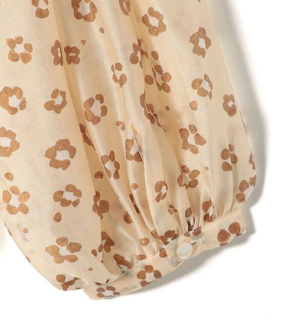 SHIPS for women「【WEB限定】〈手洗い可能〉ドット / レオパード プリント シアー ブラウス」|シャツ・ブラウス|