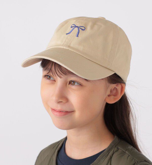 SHIPS KIDS「SHIPS KIDS:リボン モチーフ キャップ」|キャップ・キャスケット|