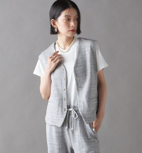 SHIPS for women「SHIPS NINE CASE:〈手洗い可能〉スウェット ベスト」|ベスト・ジレ|