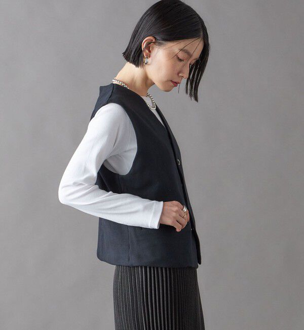 SHIPS for women「SHIPS NINE CASE:〈手洗い可能〉スウェット ベスト」|ベスト・ジレ|