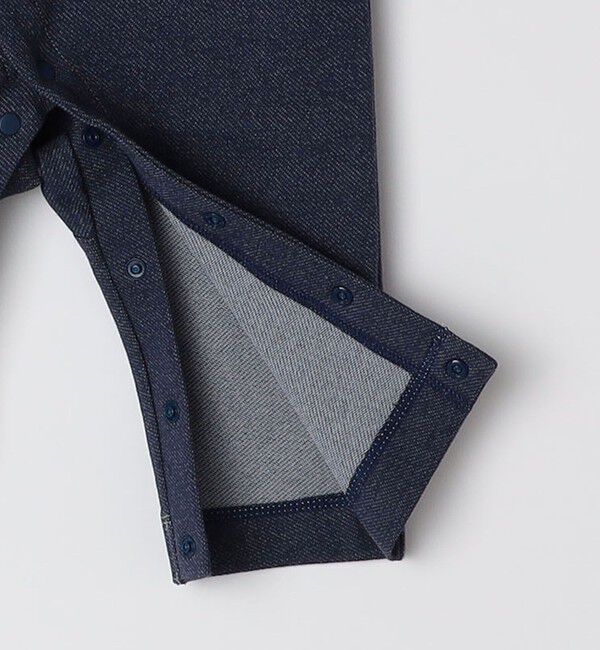 SHIPS KIDS「SHIPS KIDS:70～80cm / オーガニック コットン ボーダー ロンパース」|ロンパース|