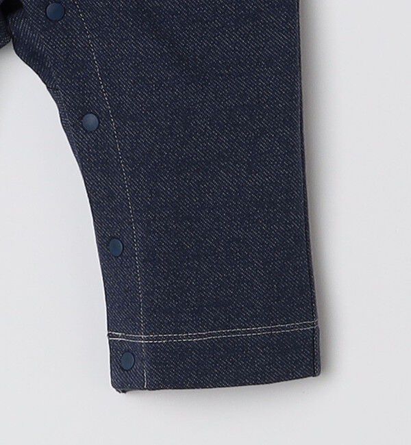 SHIPS KIDS「SHIPS KIDS:70～80cm / オーガニック コットン ボーダー ロンパース」|ロンパース|