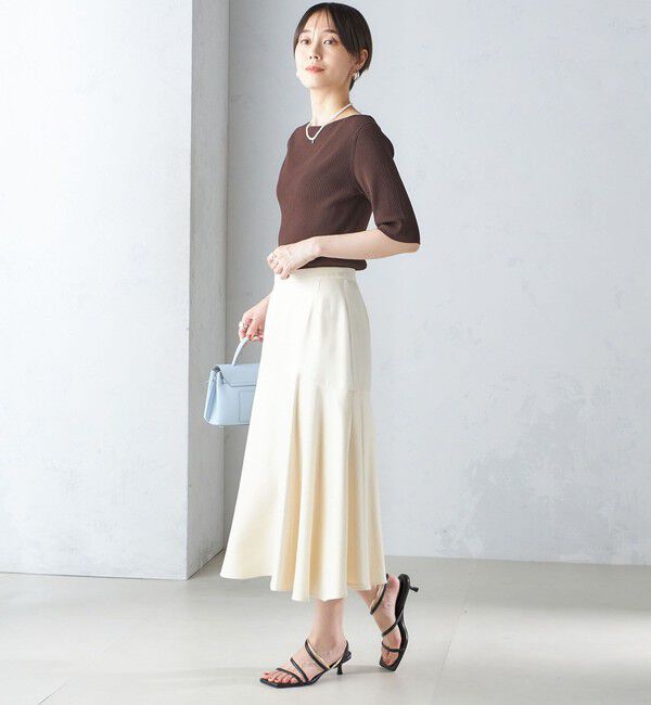 SHIPS for women「シャイニー サテン マーメイド スカート」|スカート|