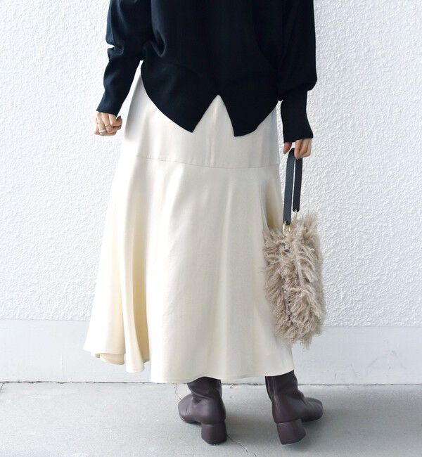 SHIPS for women「シャイニー サテン マーメイド スカート」|スカート|