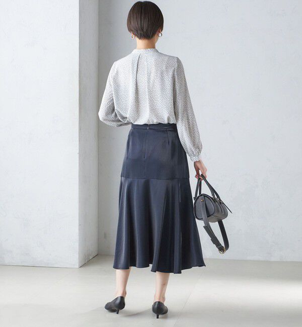 SHIPS for women「シャイニー サテン マーメイド スカート」|スカート|