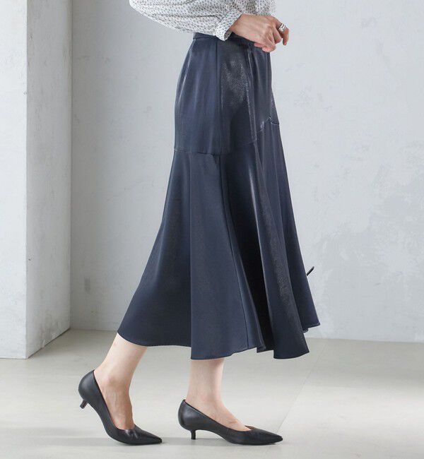 SHIPS for women「シャイニー サテン マーメイド スカート」|スカート|