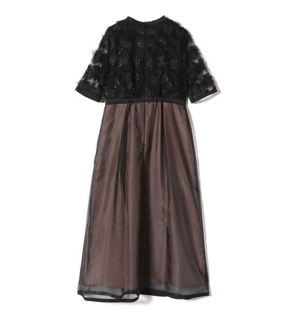 SHIPS for women「kaene:エンブロイダリー ミックス ワンピース〈セレモニー対応可〉」|ワンピース|