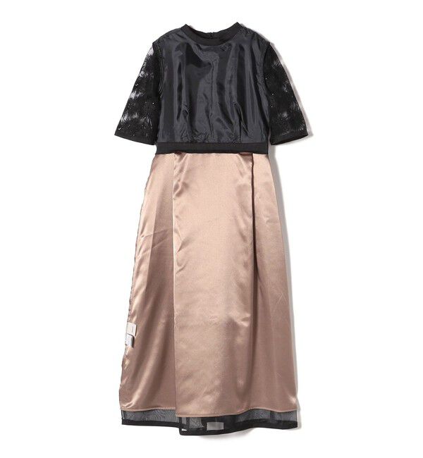 SHIPS for women「kaene:エンブロイダリー ミックス ワンピース〈セレモニー対応可〉」|ワンピース|