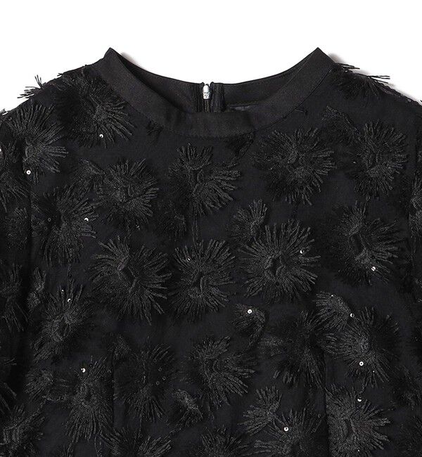 SHIPS for women「kaene:エンブロイダリー ミックス ワンピース〈セレモニー対応可〉」|ワンピース|