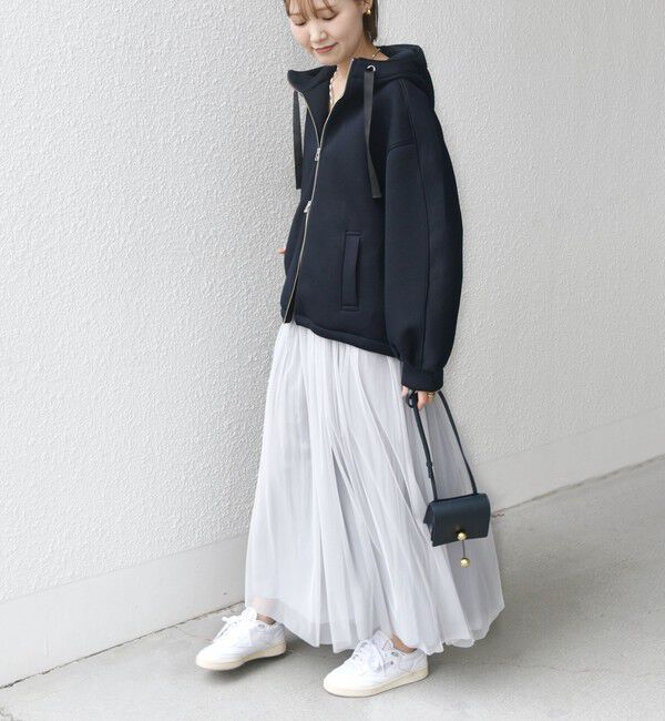 SHIPS for women「〈手洗い可能〉リバーシブル チュール カッセン スカート」|スカート|