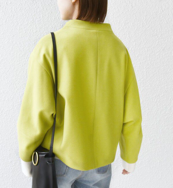 SHIPS for women「【WEB限定】〈手洗い可能〉 ウールライク ボトル ネック ジップ ブルゾン」|ブルゾン・スタジャン|