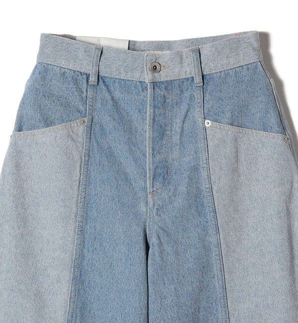 SHIPS for women「パッチワーク カーブ デニム」|デニム|