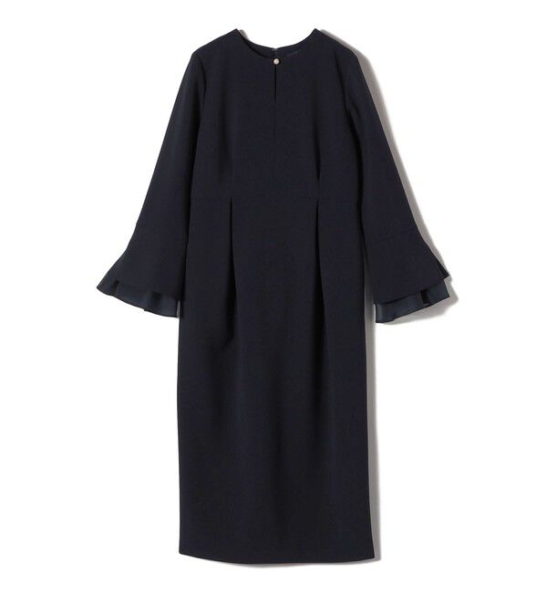 SHIPS for women「重ね着 デザイン ダブル クロス ワンピース（セレモニー対応可）」|ワンピース|