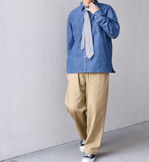 SHIPS any「【SHIPS any 別注】ORDINARY FITS: ダンガリー カジュアル ネクタイ◇」|ネクタイ・蝶ネクタイ|