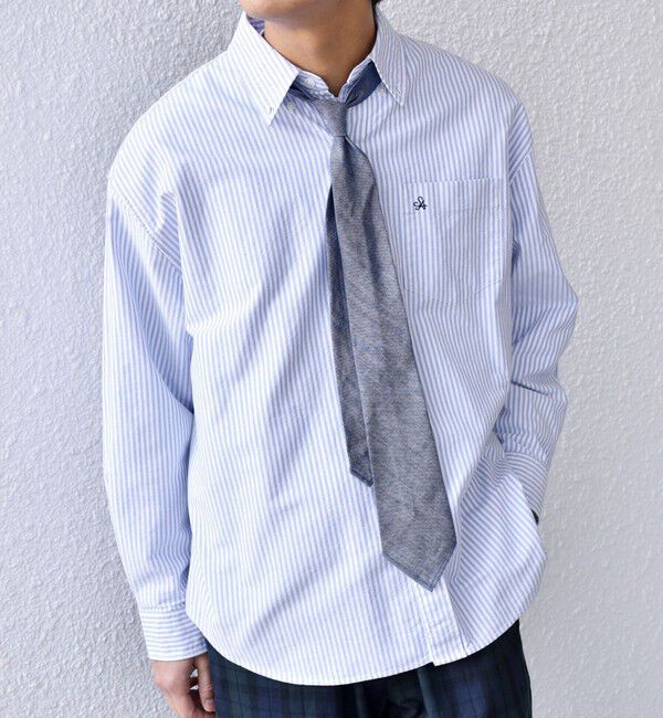 SHIPS any「【SHIPS any 別注】ORDINARY FITS: ダンガリー カジュアル ネクタイ◇」|ネクタイ・蝶ネクタイ|