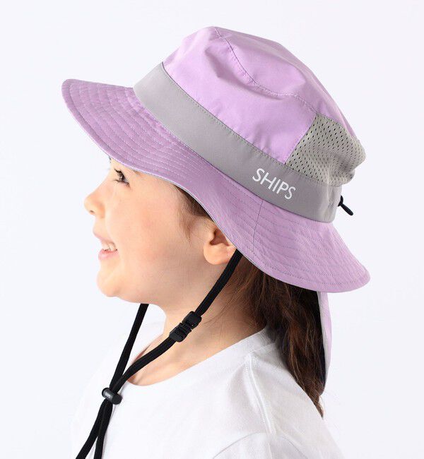 SHIPS KIDS「SHIPS KIDS:〈UVカット/撥水/吸水速乾〉サファリ ハット」|ハット|