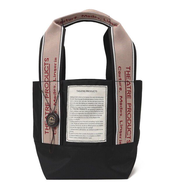SHIPS any「THEATRE PRODUCTS: ナイロン ジャカード テープ トート S」|トートバッグ|ブラック