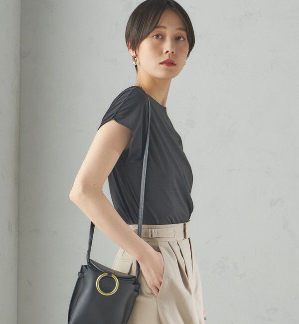 SHIPS for women「〈手洗い可能〉SORONA(R) ボートネック TEE」|Tシャツ・カットソー|