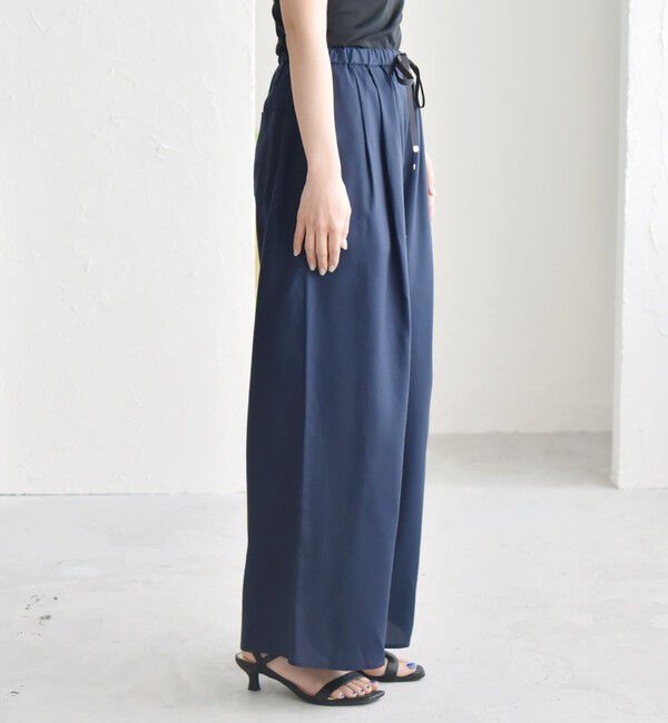 quaranciel「quaranciel:〈手洗い可能〉タック イージー ワイド パンツ」|その他|